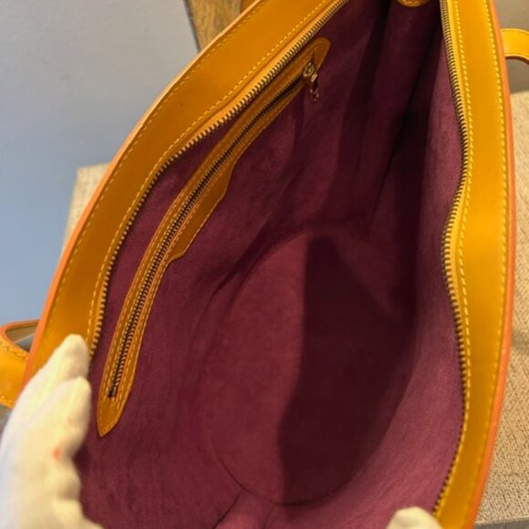 Louis Vuitton Yellow Epi Saint Jacques GM + Matching LV Wallet - Picture 9 of 16